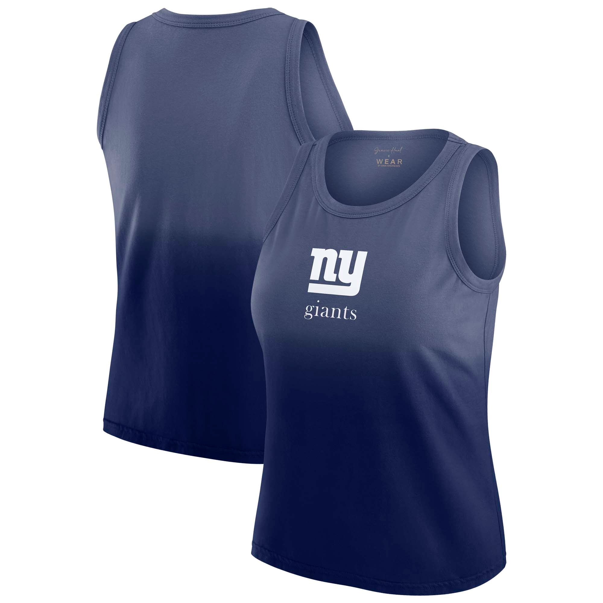 Women’s WEAR by Erin Andrews x Gracie Hunt Navy New York Giants Ombre Tank Top Women’s WEAR by Erin Andrews x Gracie Hunt Navy New York Giants Ombre Tank Top