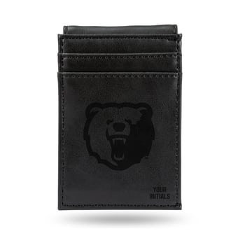 Black Morgan State Bears Personalized Front Pocket Wallet