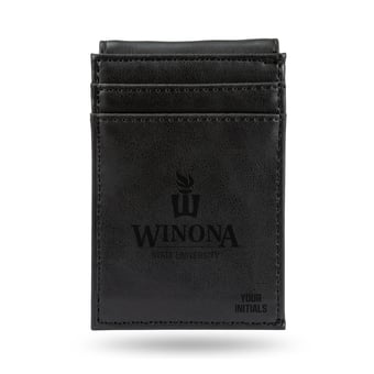 Winona State Warriors Personalized Front Pocket Wallet