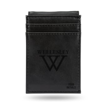 Wellesley Blue Personalized Front Pocket Wallet