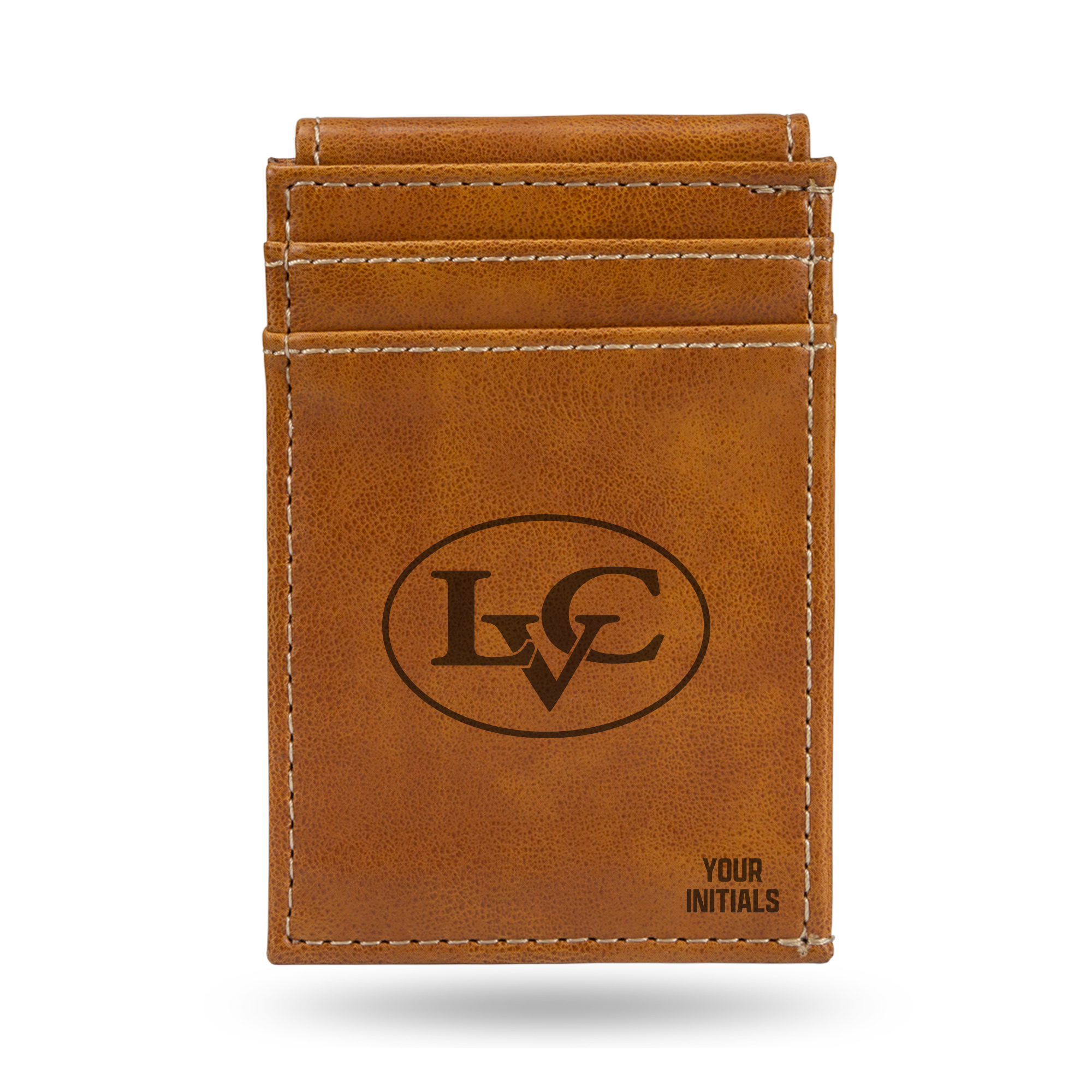 Brown Lebanon Valley College Personalized Front Pocket Wallet Brown Lebanon Valley College Personalized Front Pocket Wallet