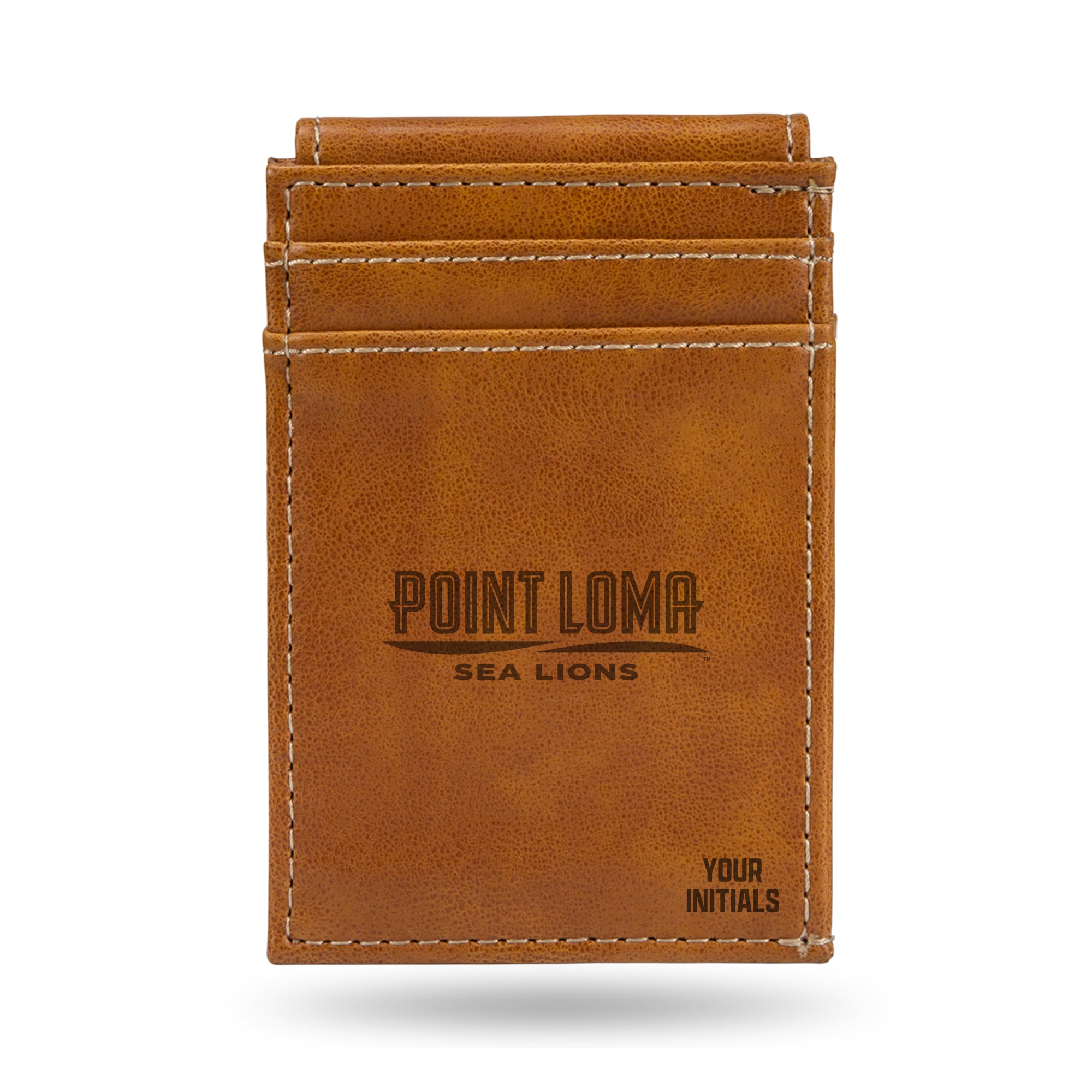 Brown Point Loma Sea Lions Personalized Front Pocket Wallet