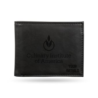 Culinary Institute of America Steels Personalized Billfold Wallet