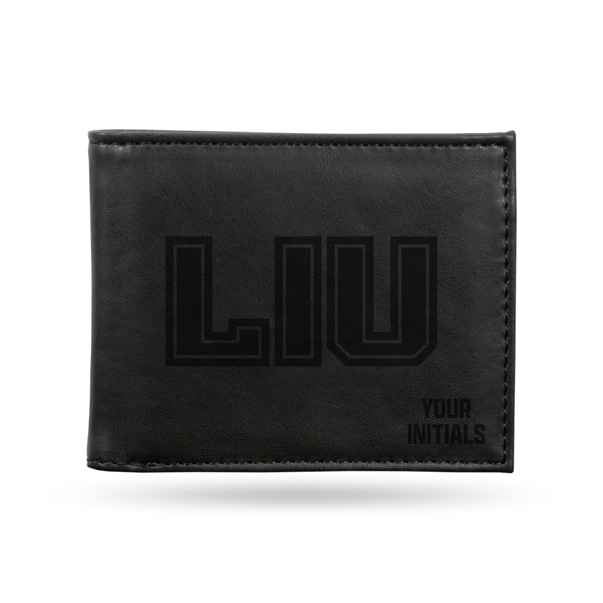 Black LIU Sharks Personalized Billfold Wallet