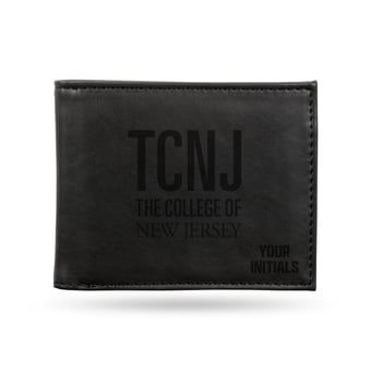 College of New Jersey Lions Personalized Billfold Wallet