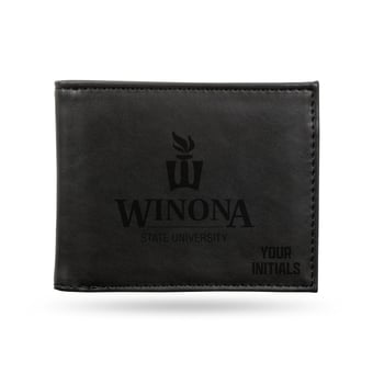 Winona State Warriors Personalized Billfold Wallet