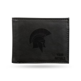 Black Case Western Reserve Spartans Personalized Billfold Wallet
