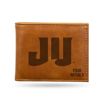 Brown JU Dolphins Personalized Billfold Wallet