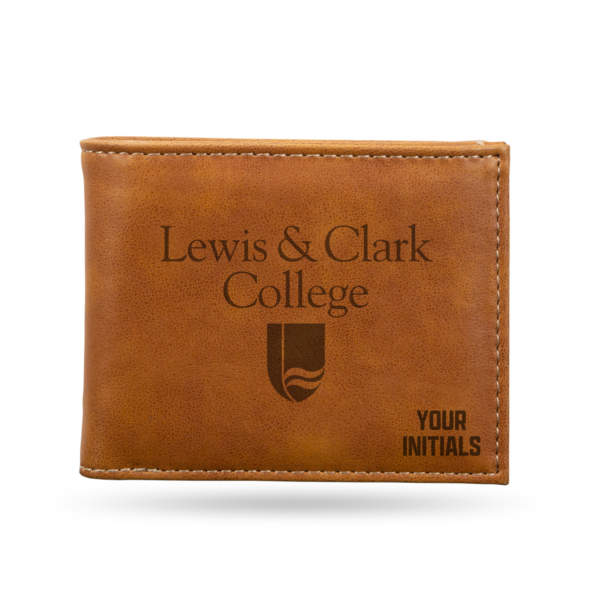 Brown Lewis & Clark College Pioneers Personalized Billfold Wallet Brown Lewis & Clark College Pioneers Personalized Billfold Wallet