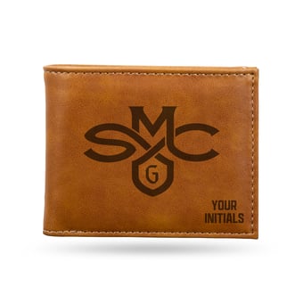 Brown Saint Mary's Gaels Personalized Billfold Wallet