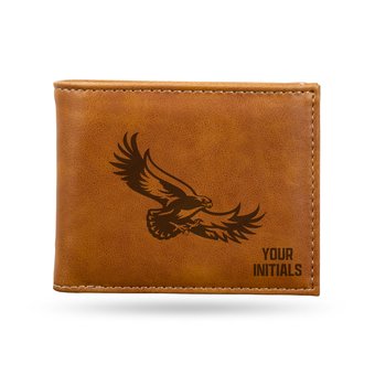 Brown Saint Joseph's Hawks Personalized Billfold Wallet