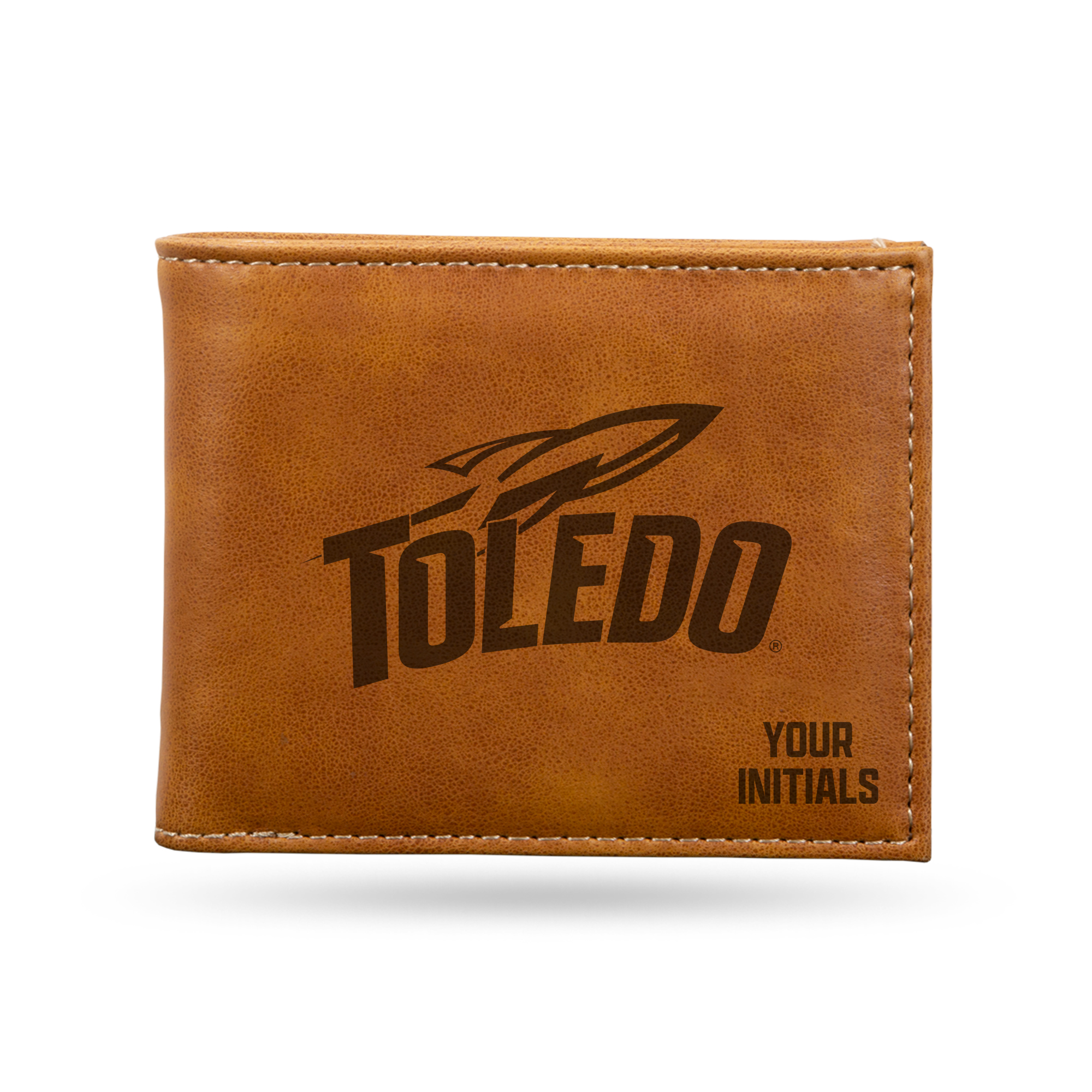 Brown Toledo Rockets Personalized Billfold Wallet