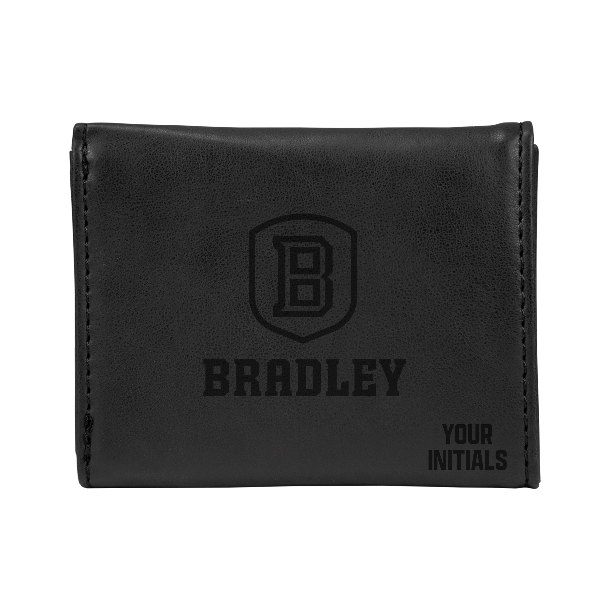 Bradley Braves Personalized Trifold Wallet