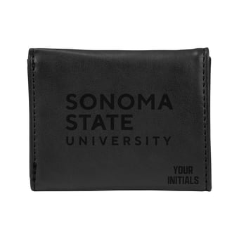 Sonoma State Seawolves Personalized Trifold Wallet