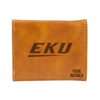 Brown Eastern Kentucky Colonels Personalized Trifold Wallet