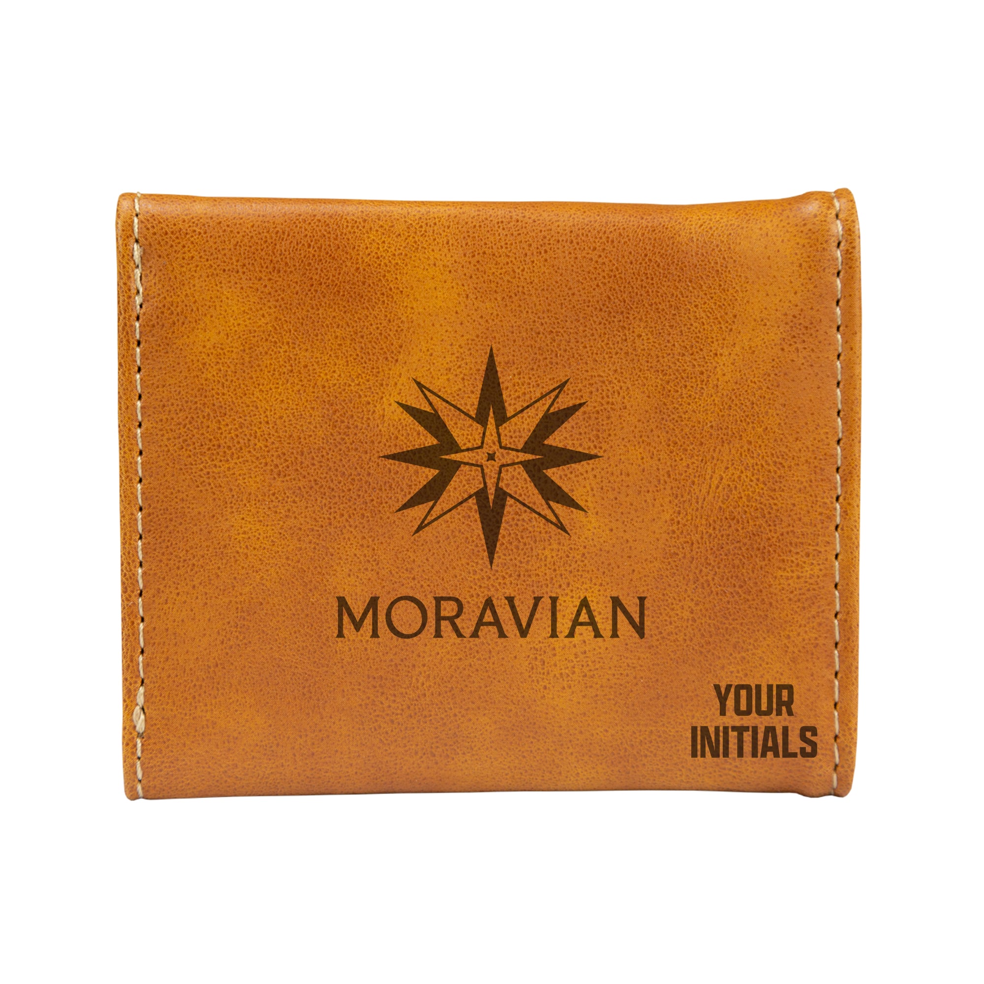 Brown Moravian Greyhounds Personalized Trifold Wallet