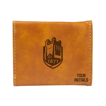 Brown SUNY Geneseo Knights Personalized Trifold Wallet