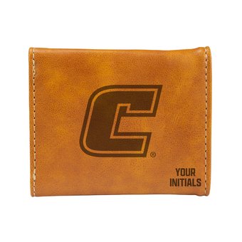 Brown Tennessee Chattanooga Mocs Personalized Trifold Wallet