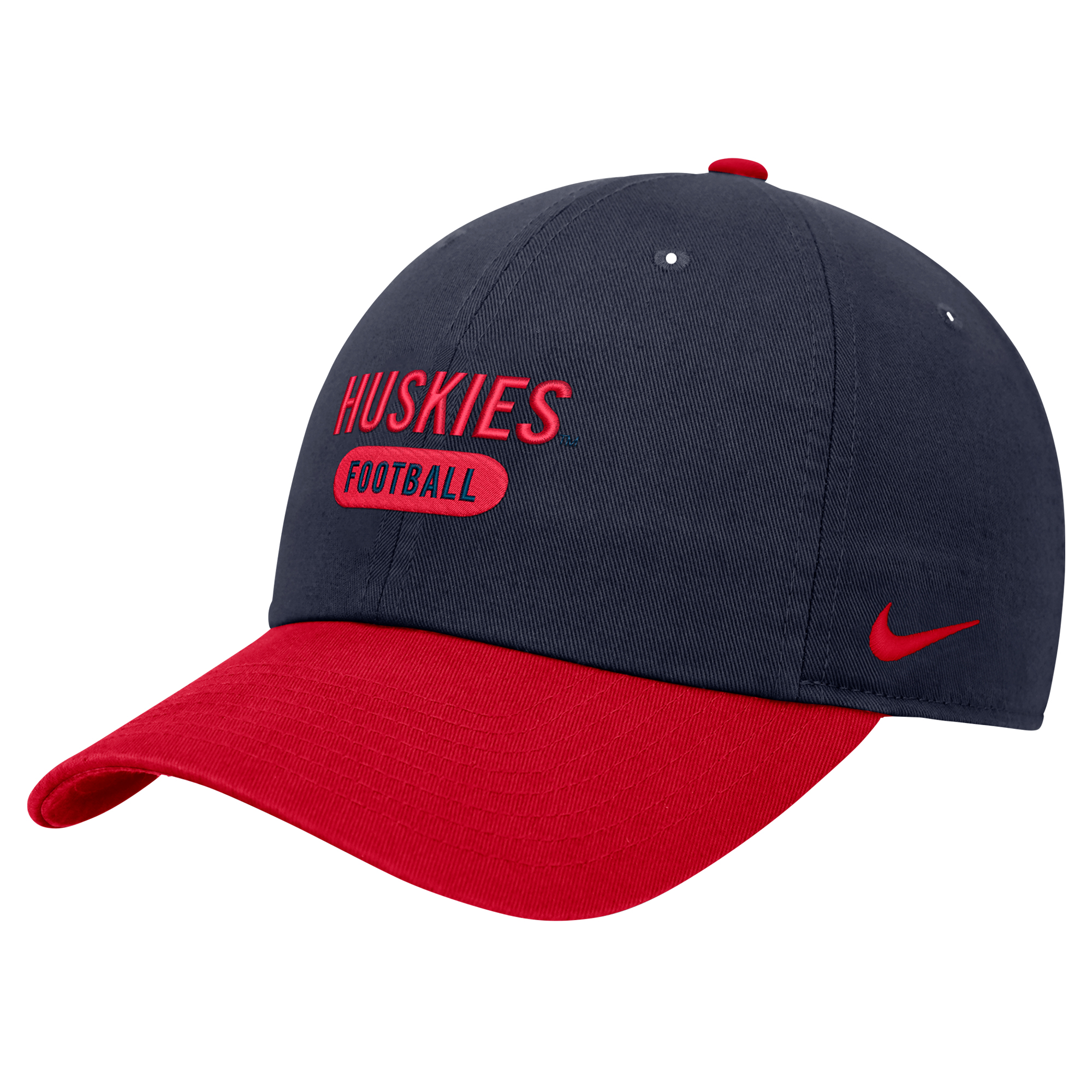 Men's Nike Navy UConn Huskies Colorblock Club Adjustable Hat