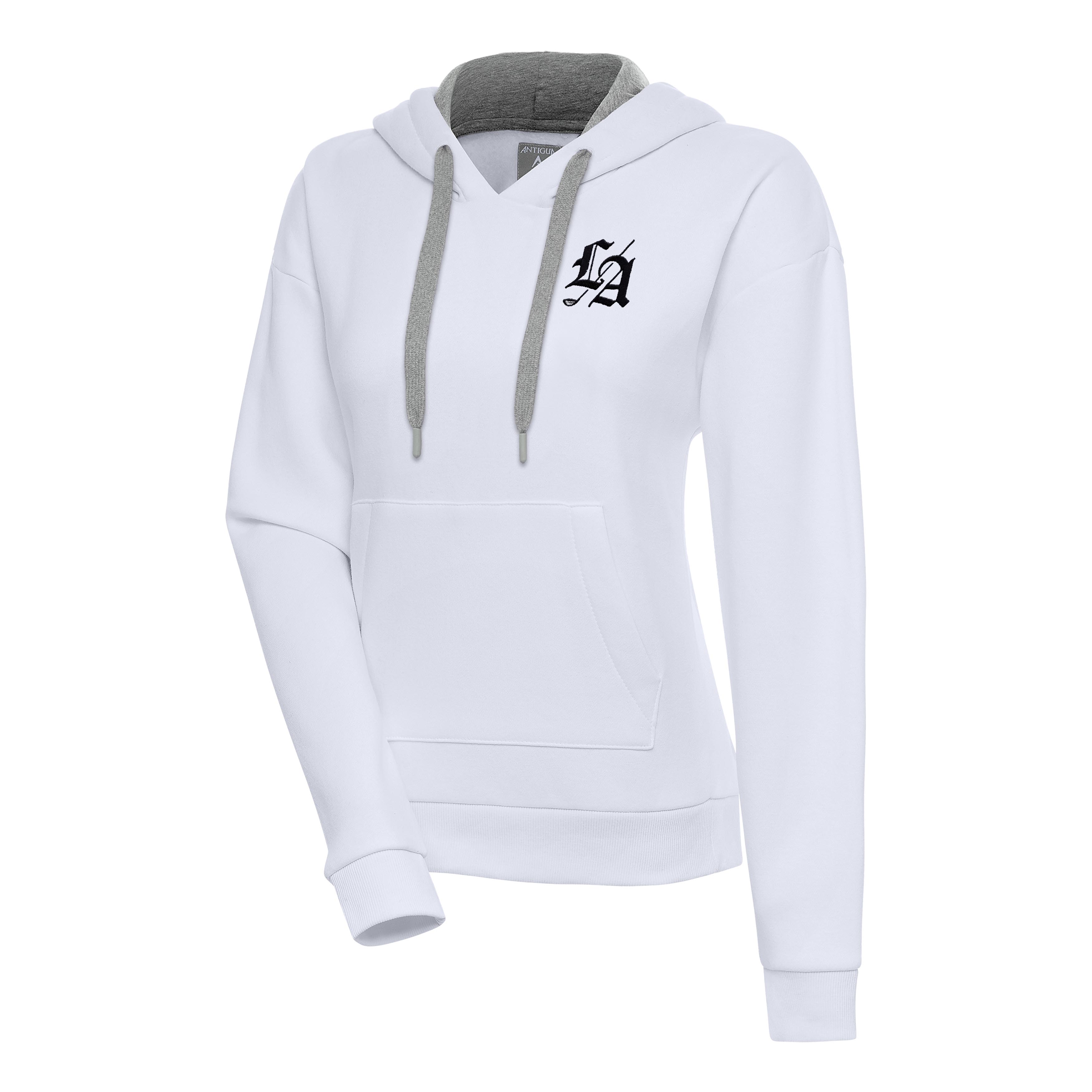 Women’s Antigua White TGL Los Angeles Golf Club Fleece Victory Pullover Hoodie Women’s Antigua White TGL Los Angeles Golf Club Fleece Victory Pullover Hoodie