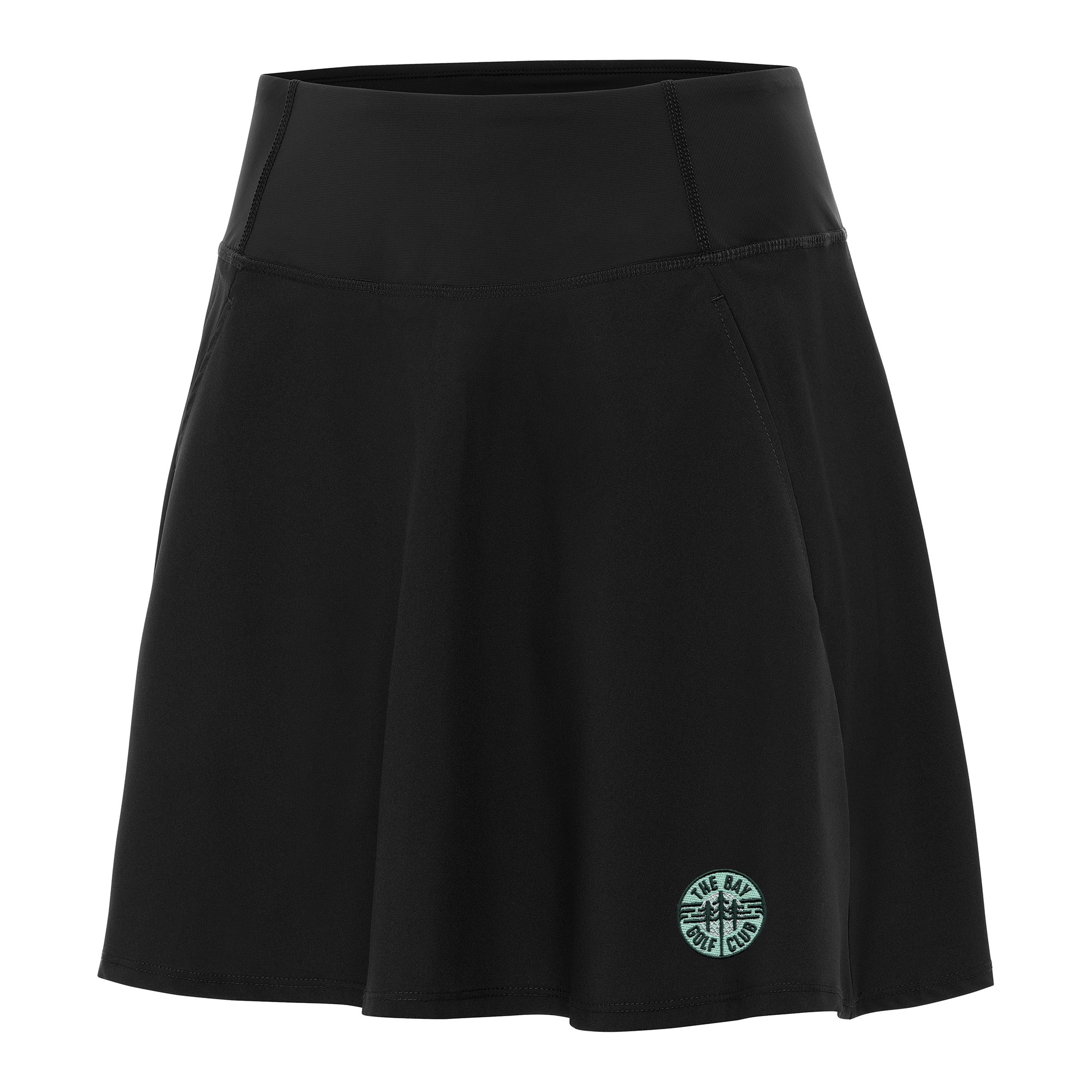 Women's Antigua Black TGL The Bay Golf Club Chip Skort