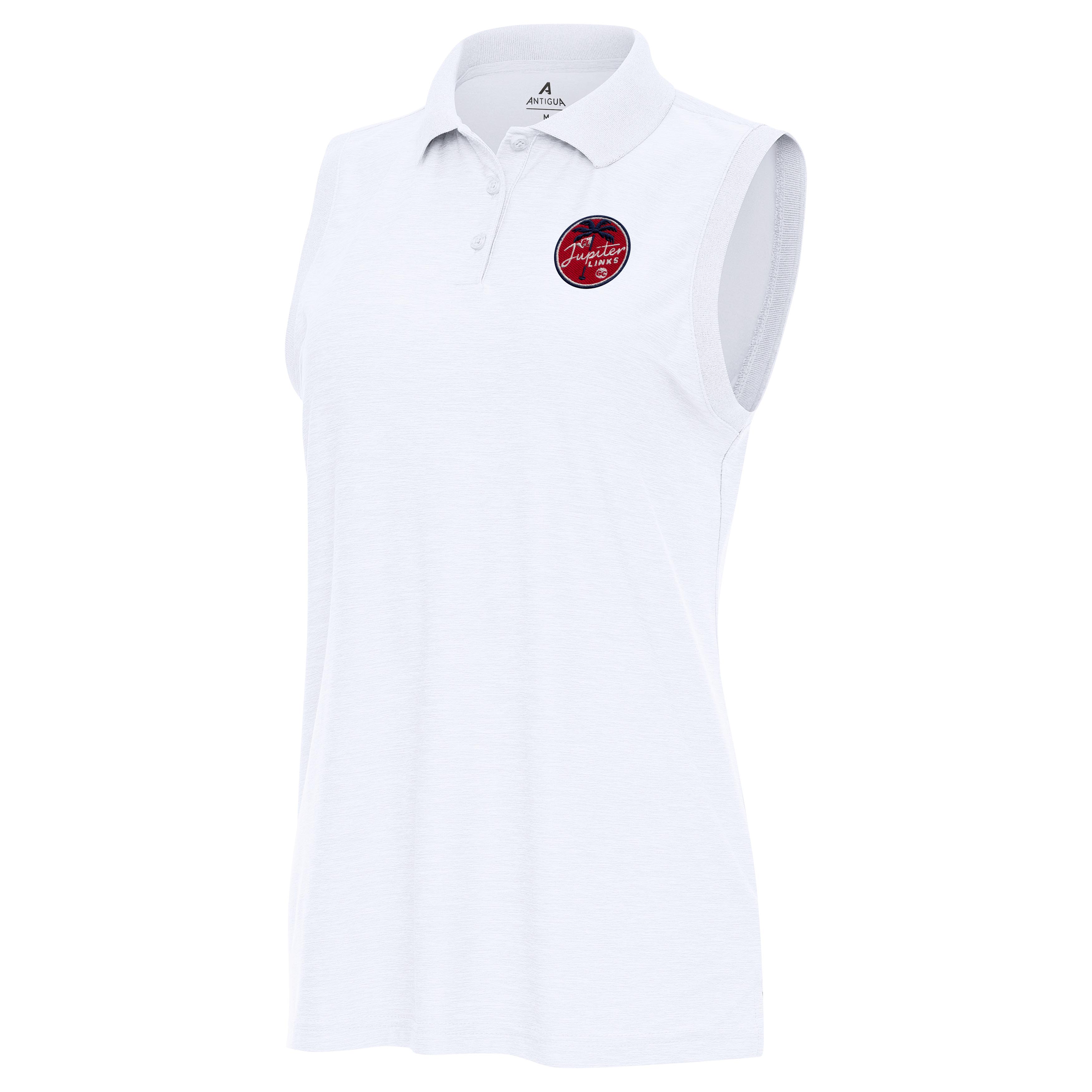 Women’s Antigua White TGL Jupiter Links Golf Club Recap Sleeveless Performance Polo Women’s Antigua White TGL Jupiter Links Golf Club Recap Sleeveless Performance Polo