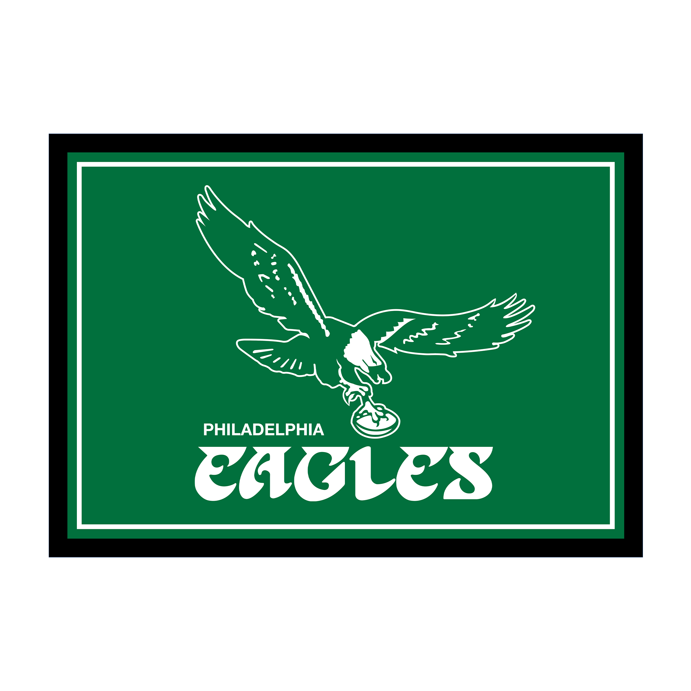 Imperial Philadelphia Eagles Throwback Logo 4' x 6' Spirit Rug