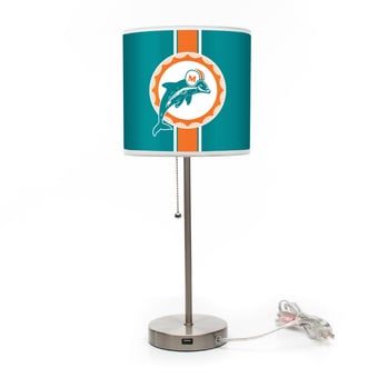 Imperial Miami Dolphins Throwback Logo Chrome Desk Lamp