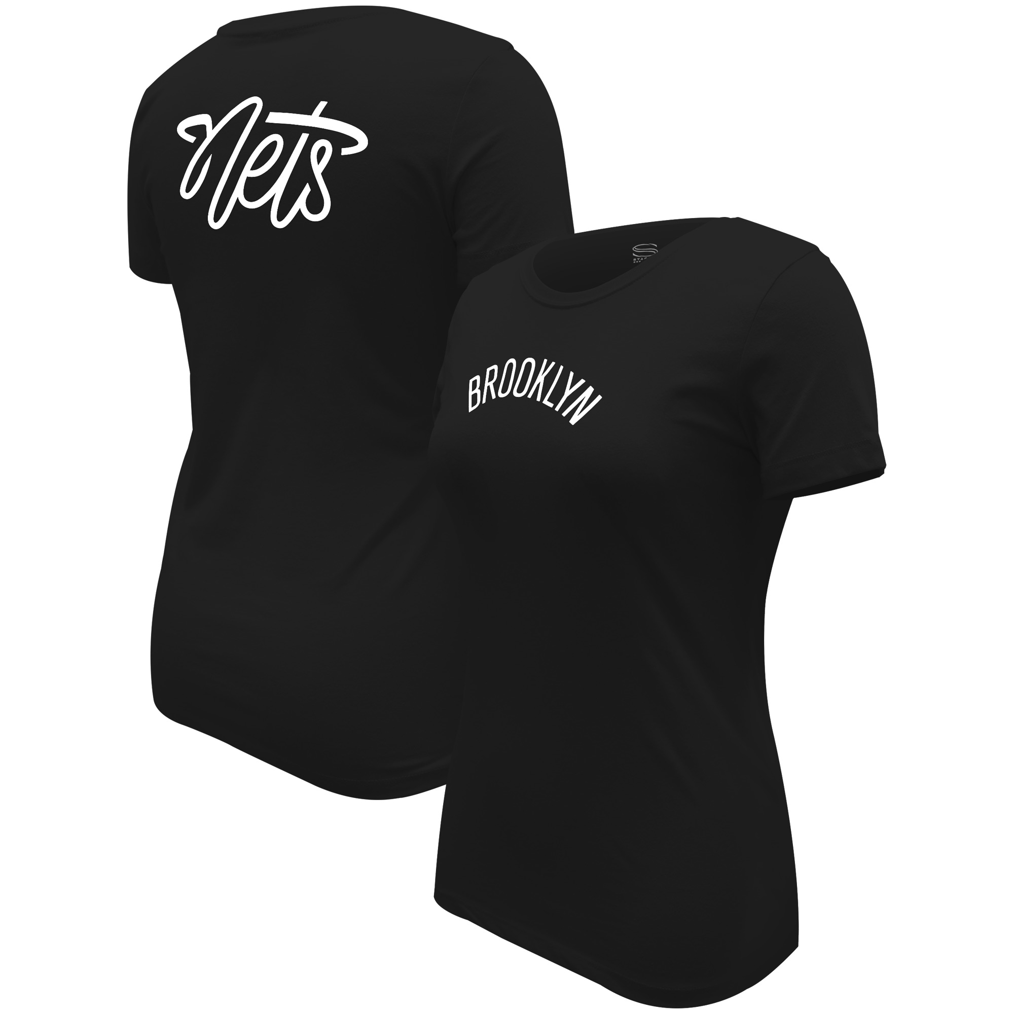 Women’s Stadium Essentials Black Brooklyn Nets Origins Script T-Shirt Women’s Stadium Essentials Black Brooklyn Nets Origins Script T-Shirt