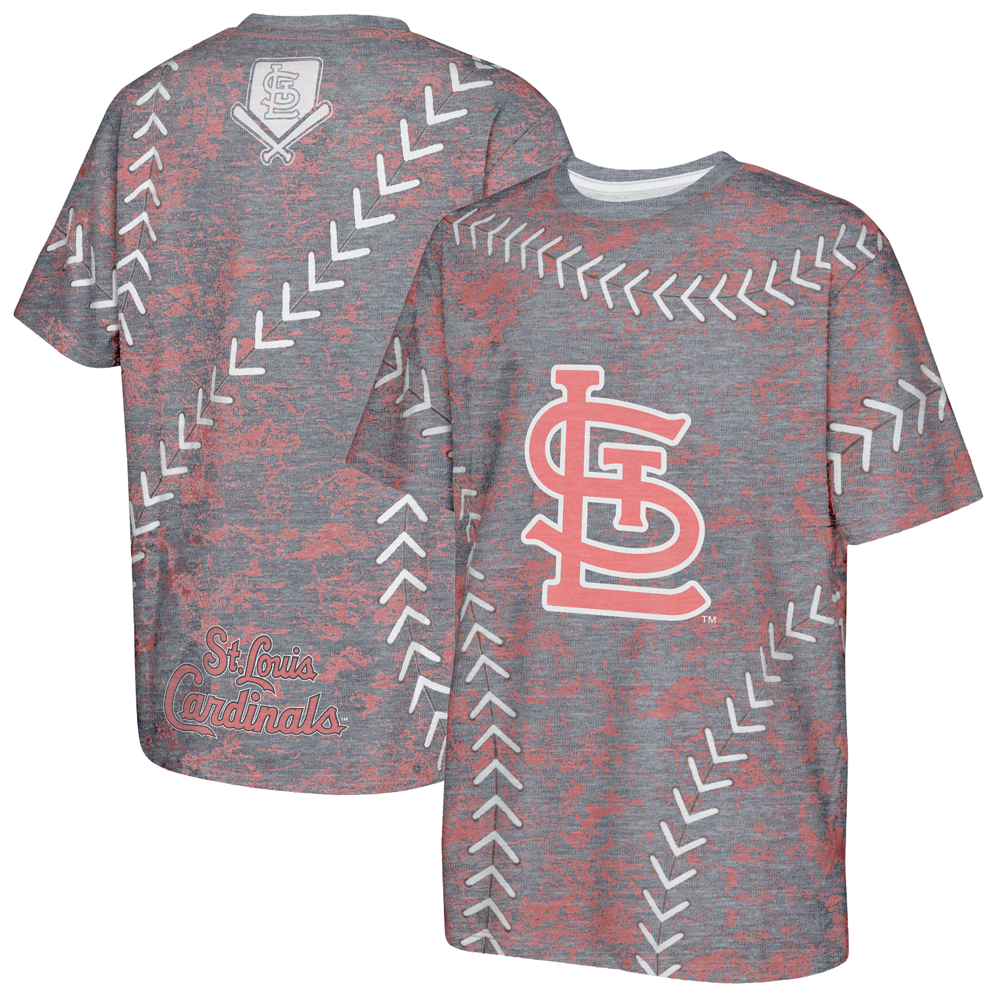 Youth Navy St. Louis Cardinals Slide Score Bold T-Shirt Youth Navy St. Louis Cardinals Slide Score Bold T-Shirt