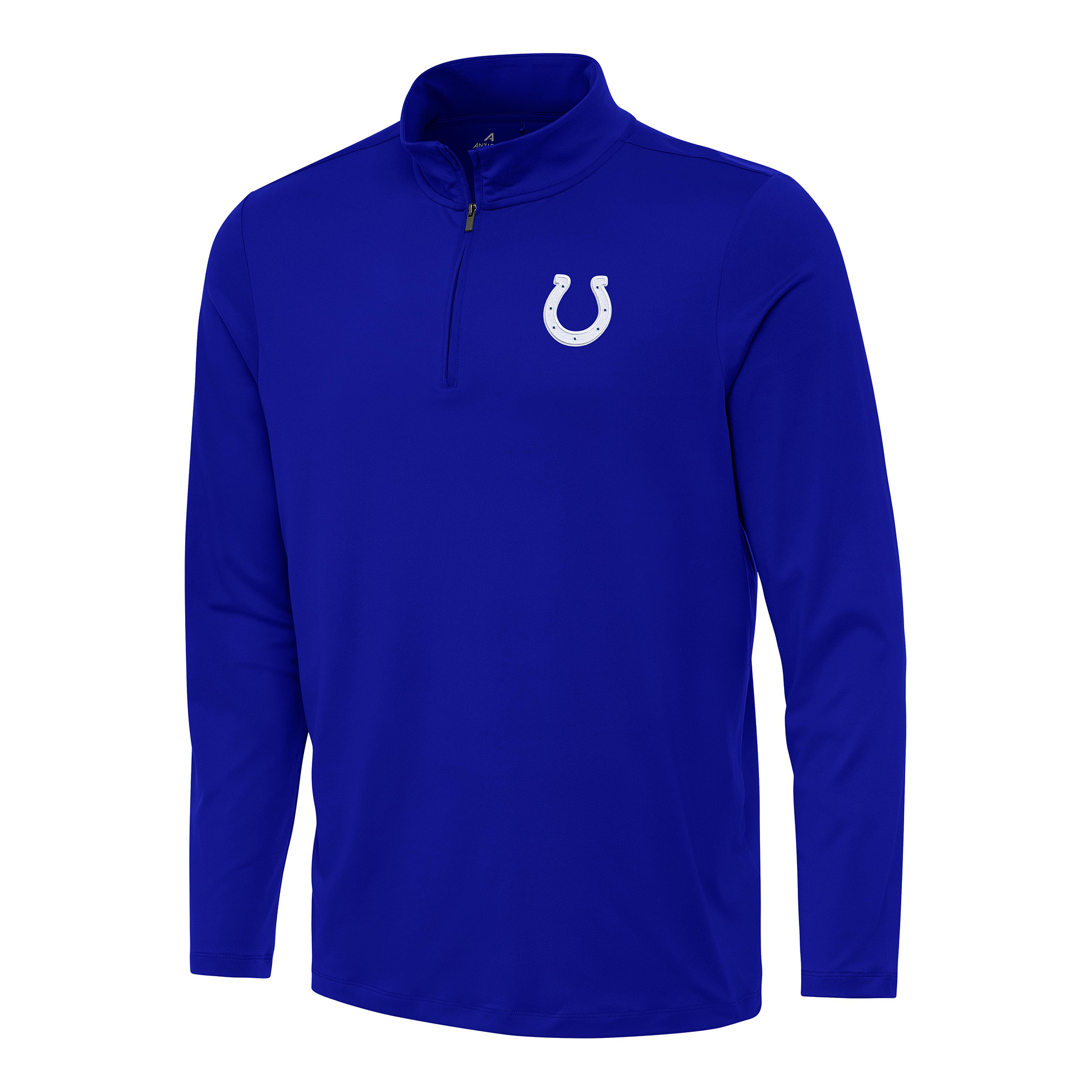 Men's Antigua Royal Indianapolis Colts Reprocess Quarter-Zip Top