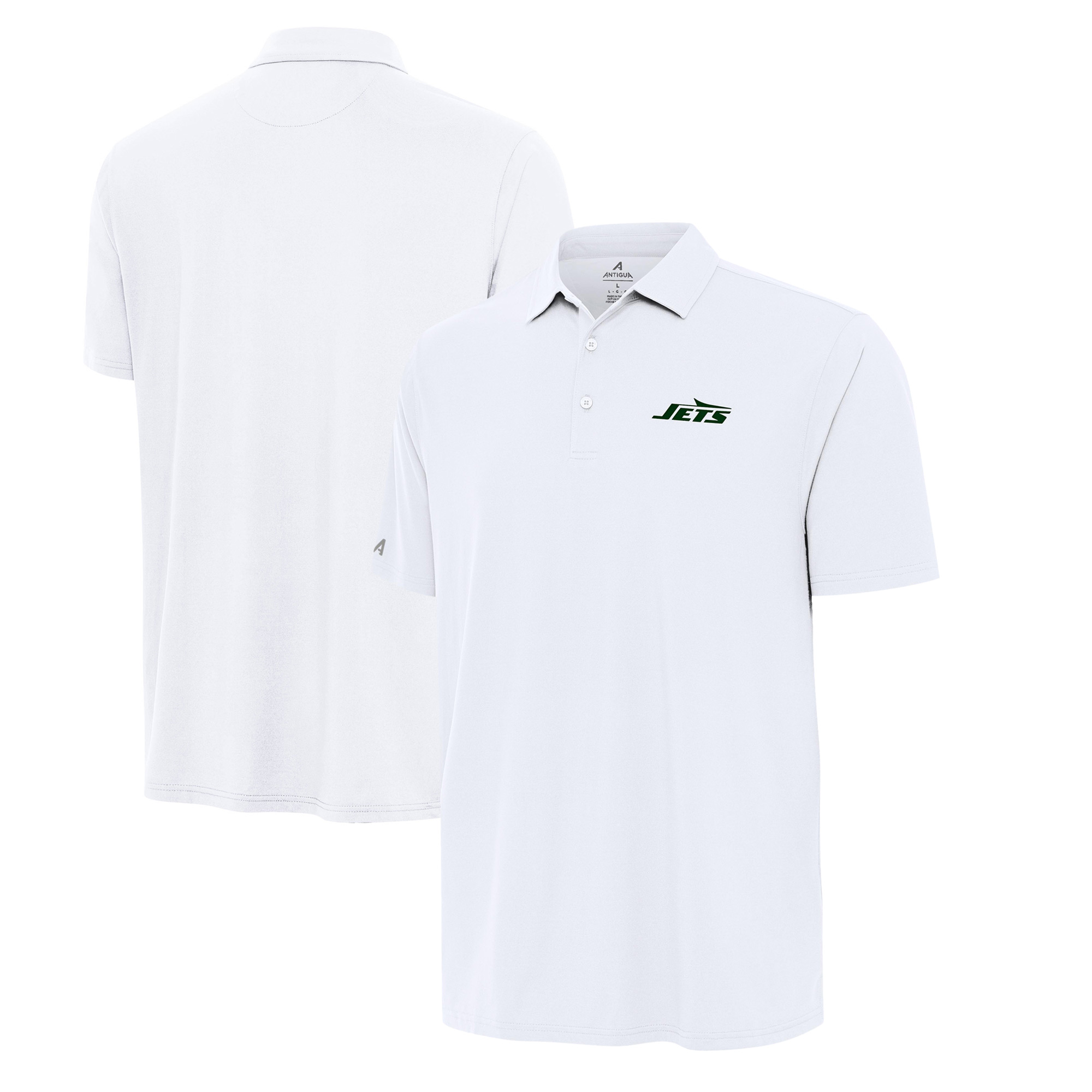 Men's Antigua White New York Jets Era Polo
