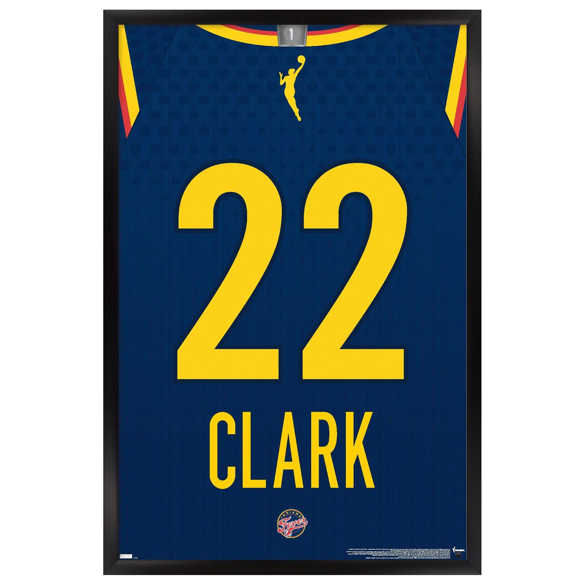 Caitlin Clark Indiana Fever 23" x 34" Framed Jersey Poster