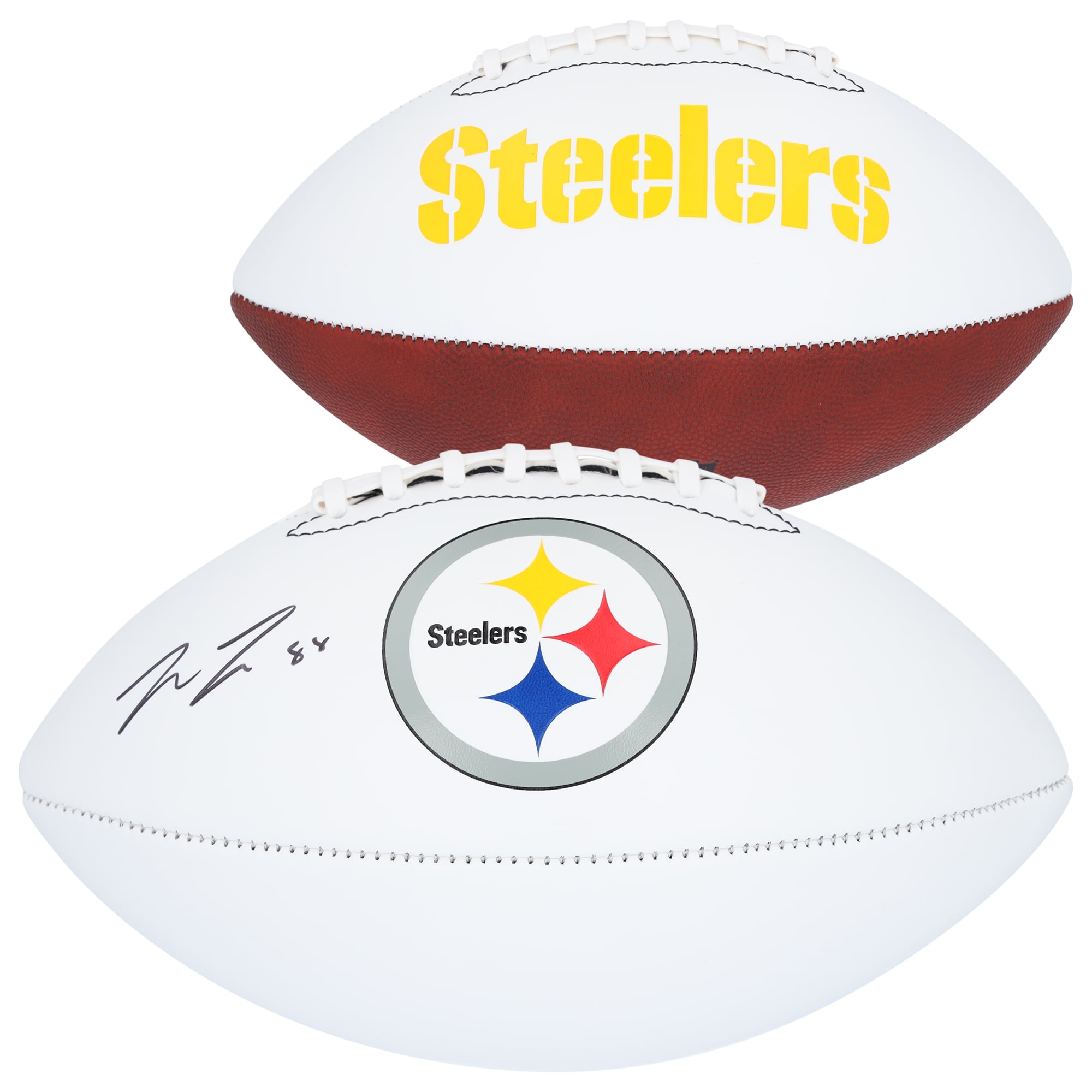 Pat Freiermuth Pittsburgh Steelers Autographed Franklin White Panel Football