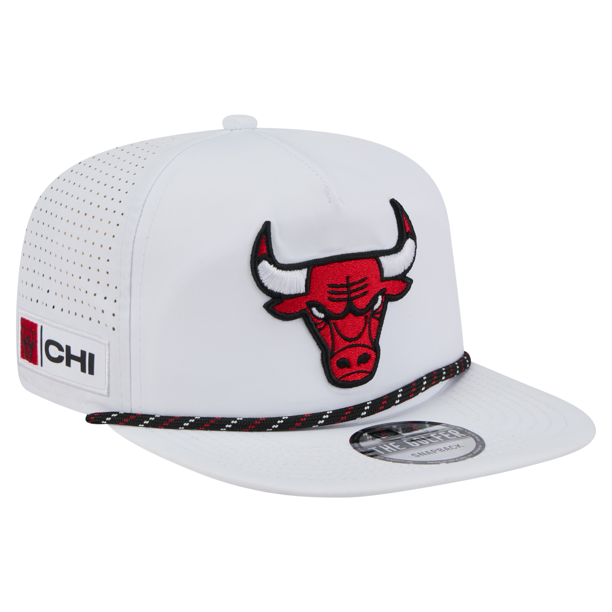 Men’s New Era White Chicago Bulls Performance Rope Golfer Adjustable Hat Men’s New Era White Chicago Bulls Performance Rope Golfer Adjustable Hat
