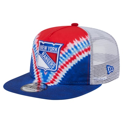 Men's New Era  Blue/Red New York Rangers Throwback V-Dye Adjustable Golfer Hat