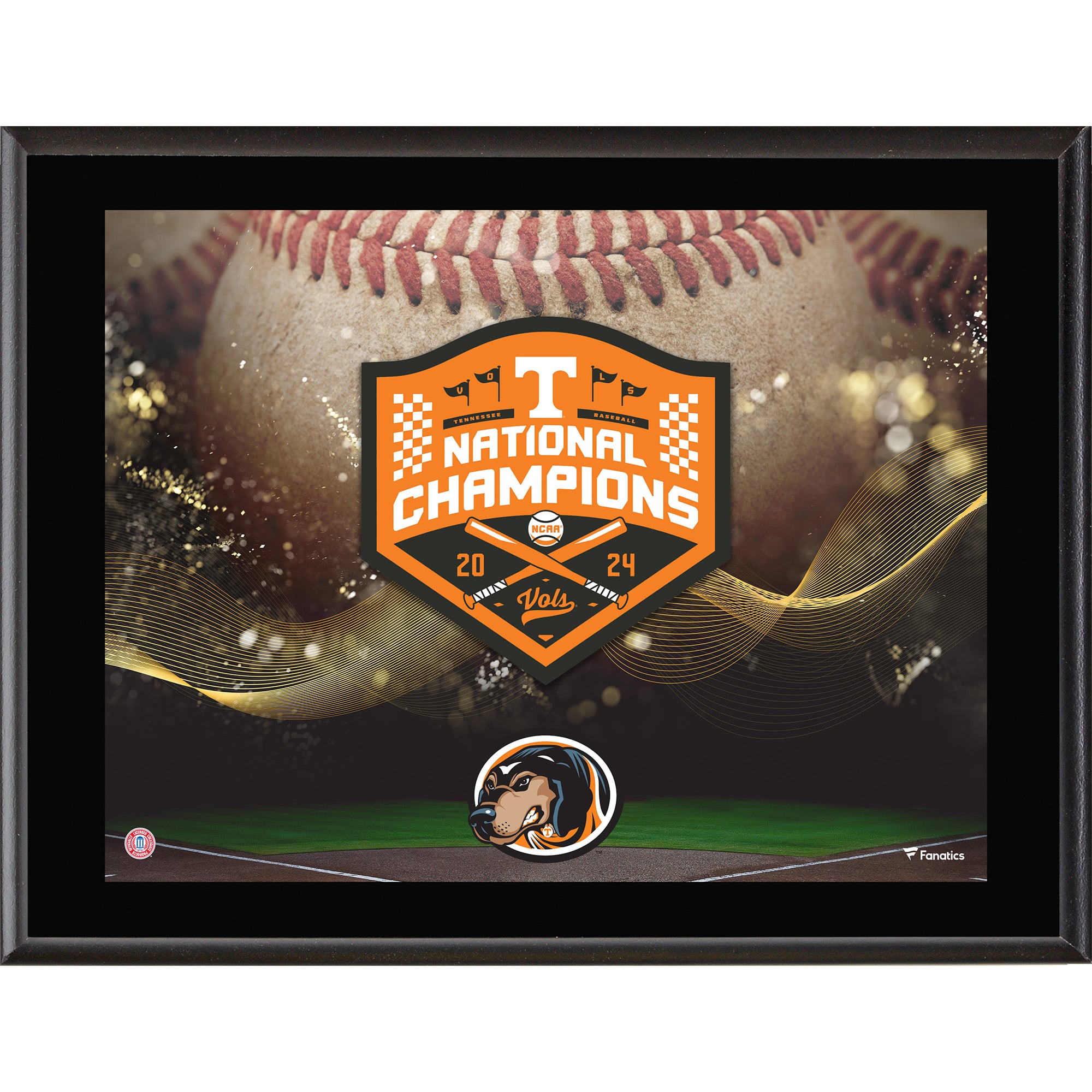 Tennessee Volunteers 2024 NCAA Men's Baseball College World Series Champions 10.5" x 13" Sublimated Plaque