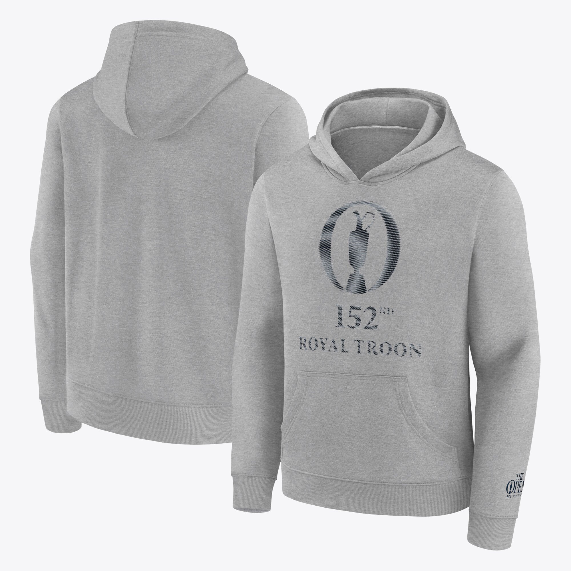Felpa con cappuccio grafica The 152nd Open Royal Troon Dimples - Grigio - Bambino