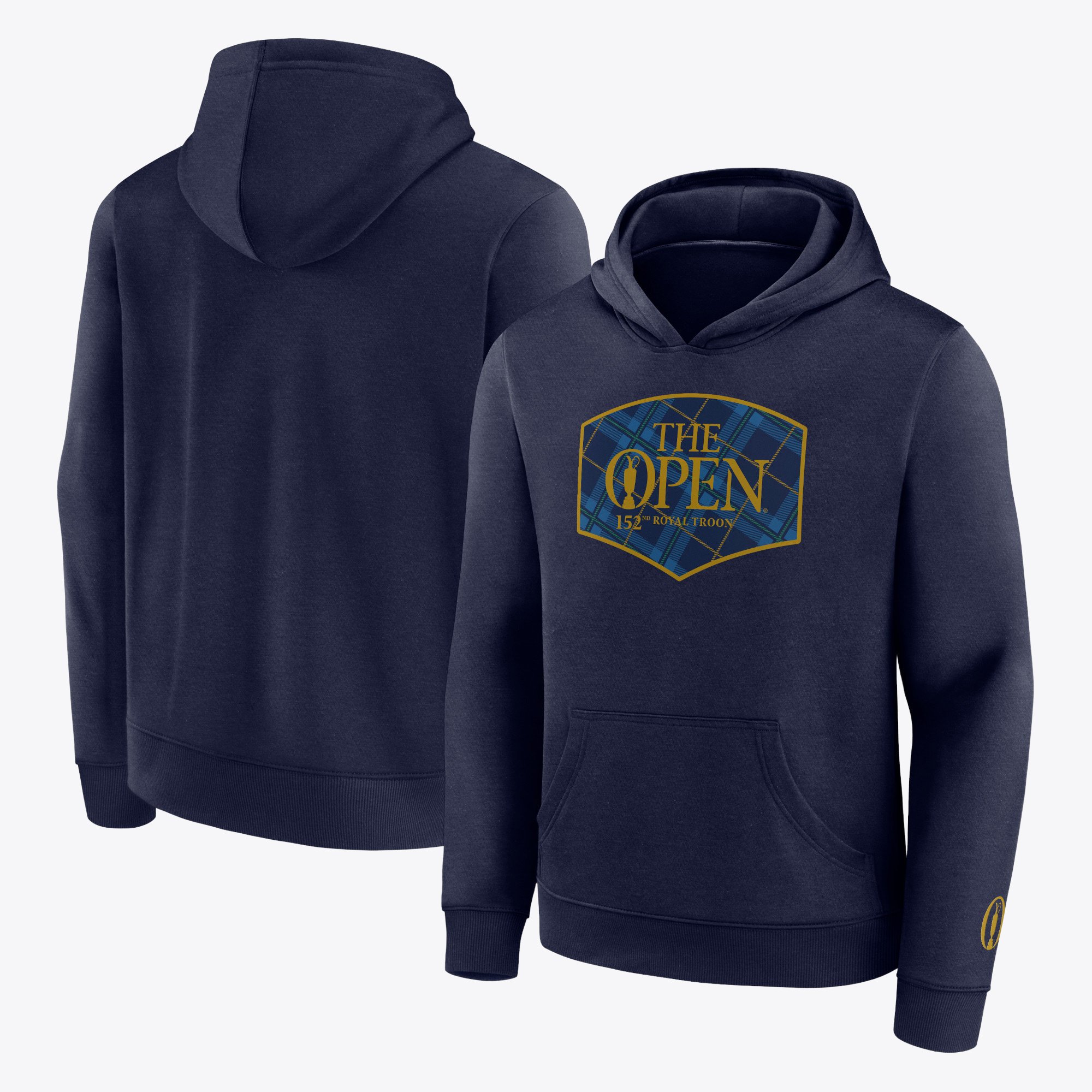 Felpa con cappuccio The 152nd Open Royal Troon Tartan - Blu Navy - Bambino