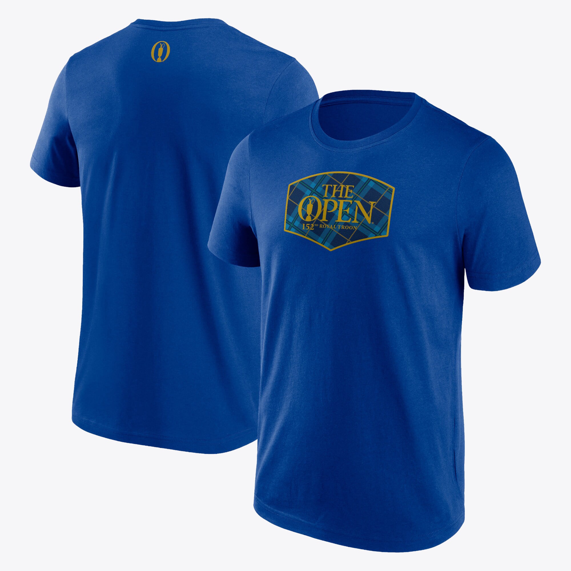 Maglietta grafica The 152nd Open Royal Troon Tartan - Blu