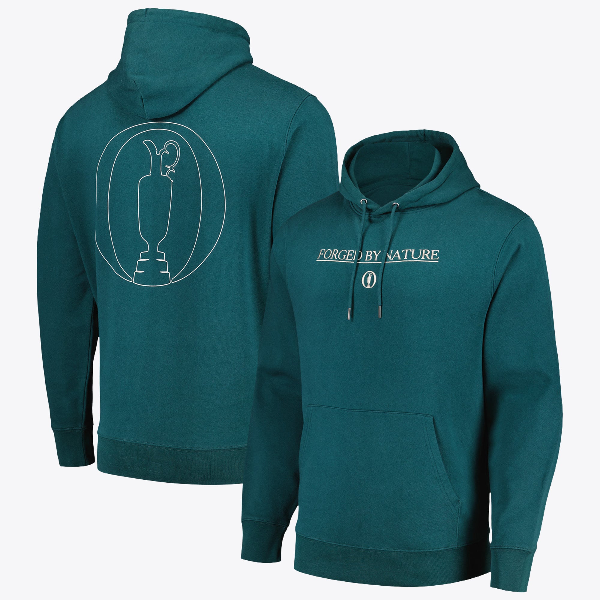 Felpa con cappuccio The Open Forged by Nature Fashion - Verde