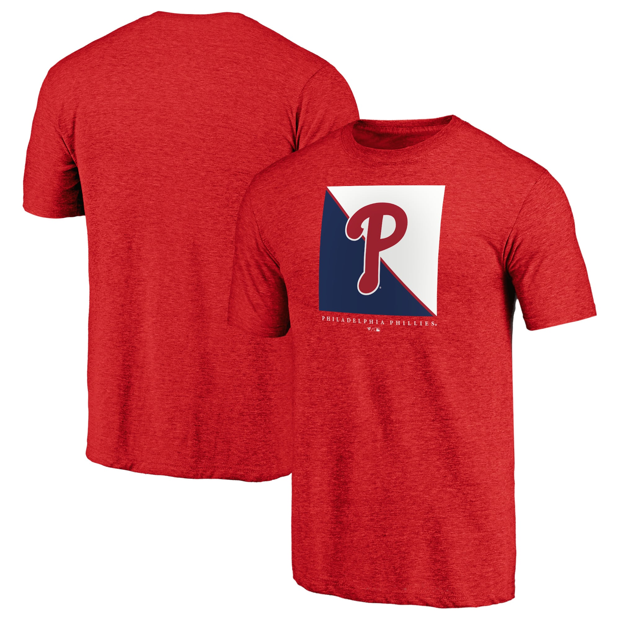 Men's Red Philadelphia Phillies Pregame Vibe Tri-Blend T-Shirt