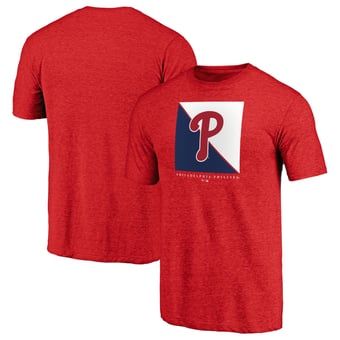 Men's Red Philadelphia Phillies Pregame Vibe Tri-Blend T-Shirt