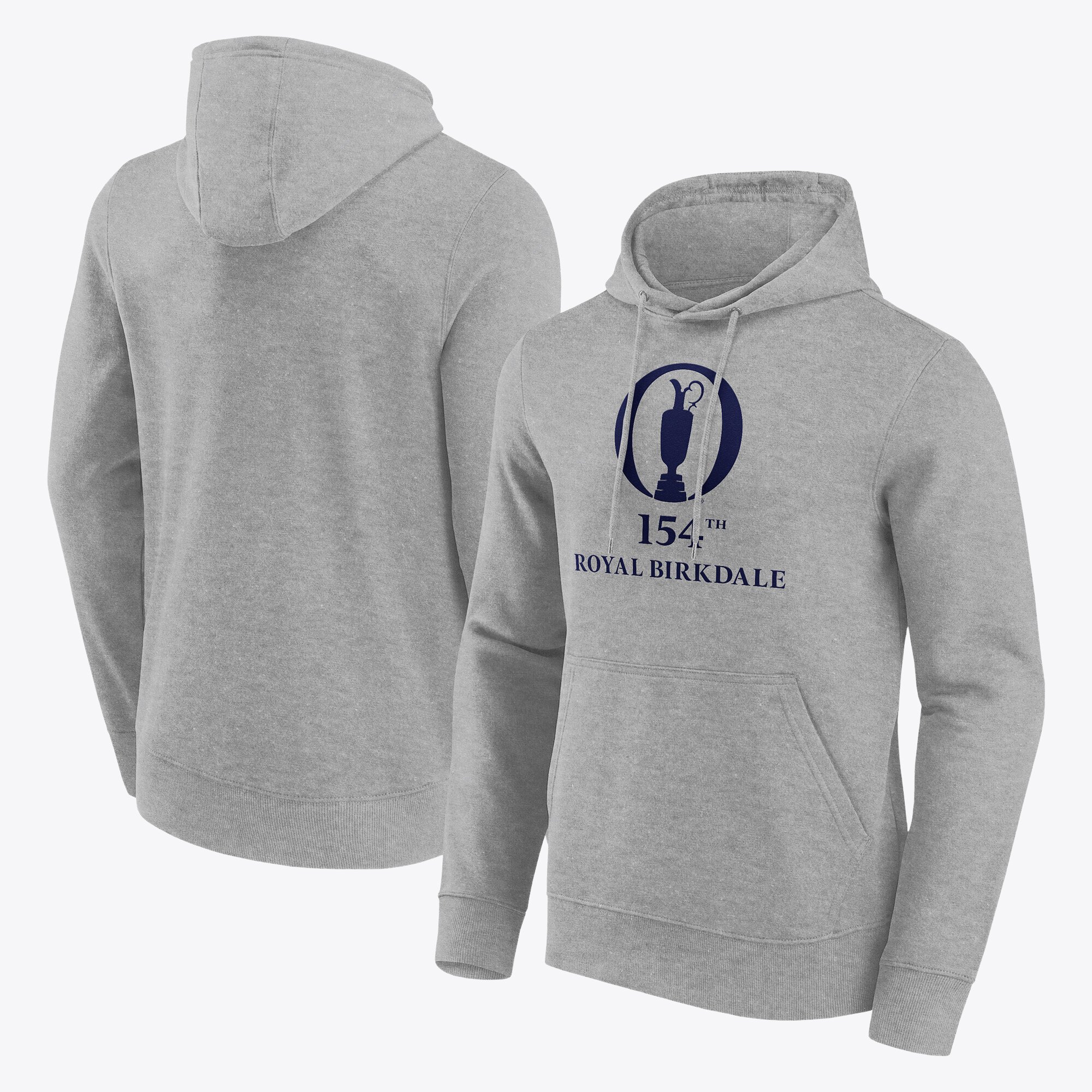 Felpa con cappuccio Grafica The 154th Open Royal Birkdale Primary Logo - Grande e alto - Grigio