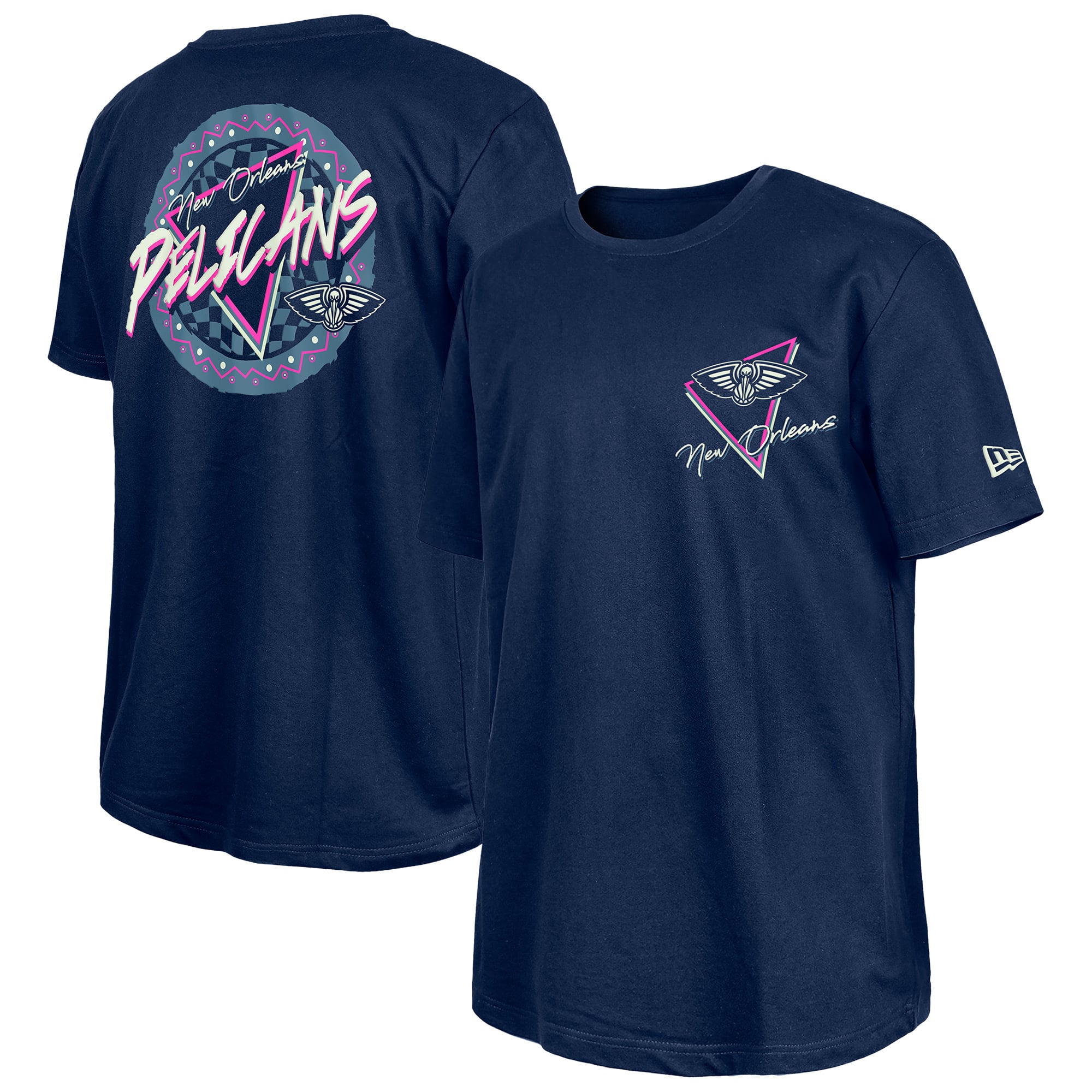 New Era  Navy New Orleans Pelicans Glow-in-the-Dark T-Shirt