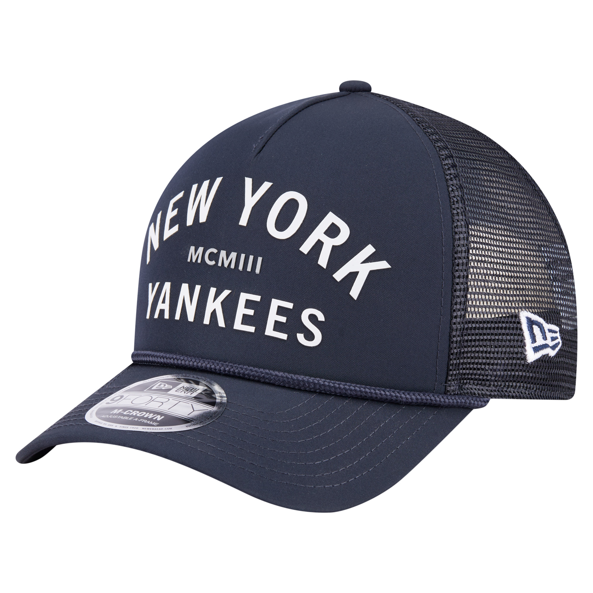 Men’s New Era Navy New York Yankees Minimalist 9FORTY A-Frame Adjustable Hat Men’s New Era Navy New York Yankees Minimalist 9FORTY A-Frame Adjustable Hat