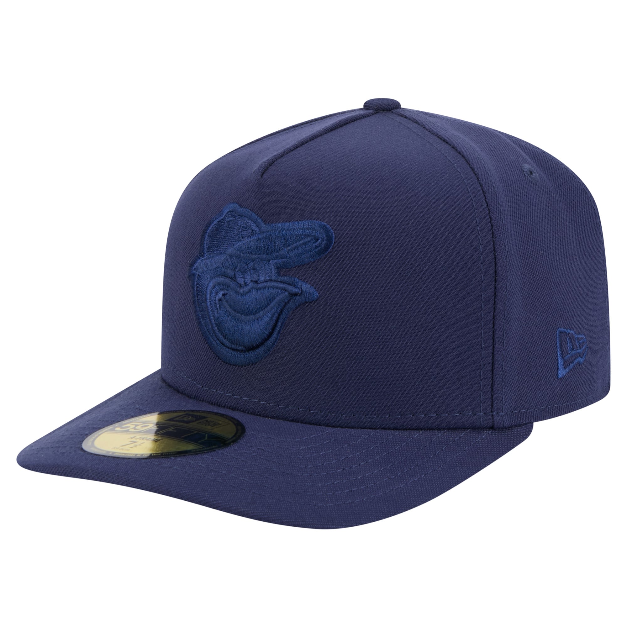 Men's New Era Navy Baltimore Orioles Color Pack A-Frame 59FIFTY Fitted Hat