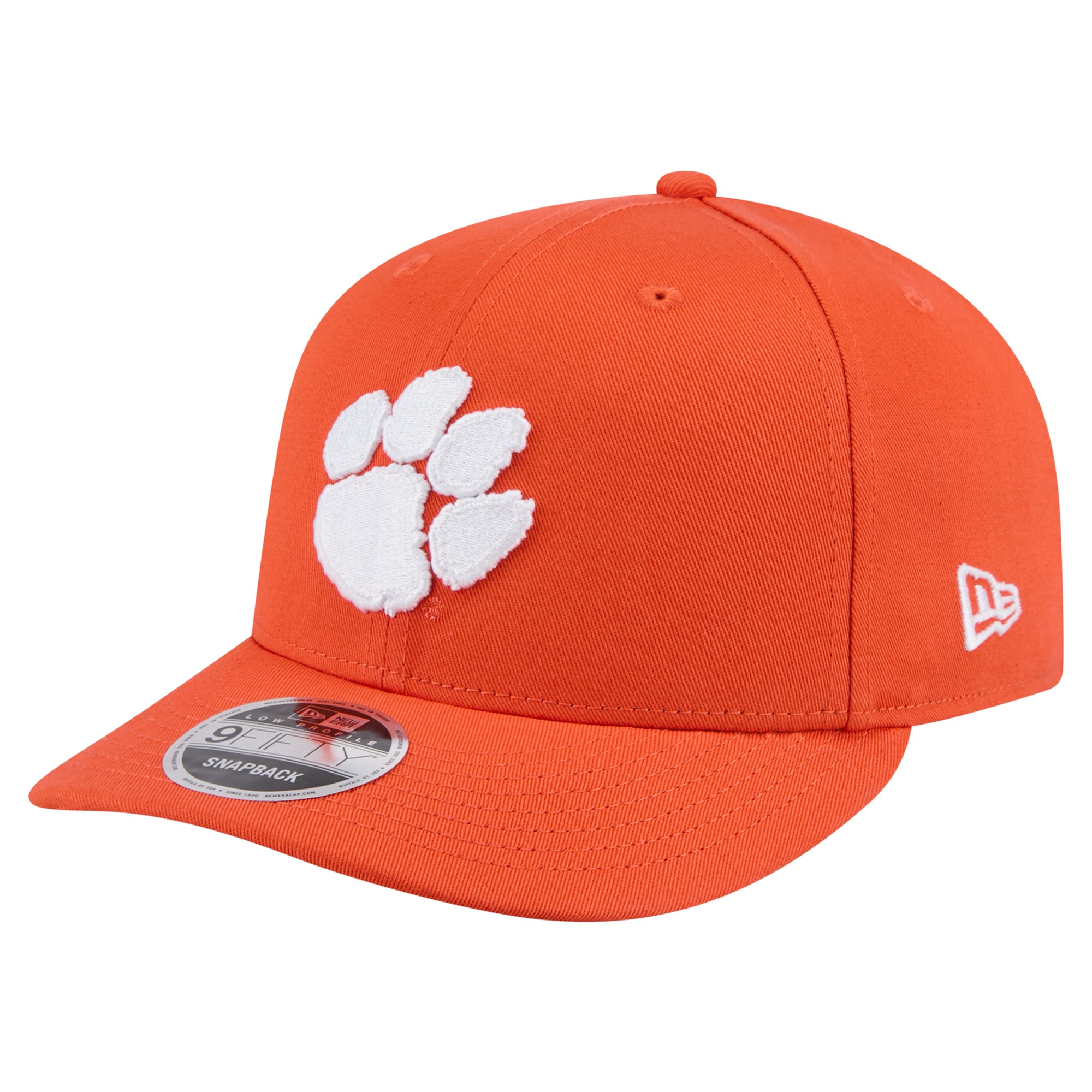 Men's New Era Orange Clemson Tigers Low Profile 9FIFTY Snapback Hat