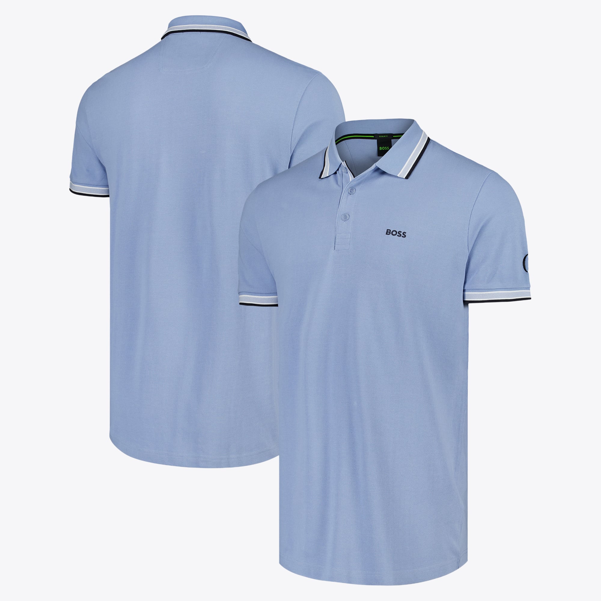 Polo aperta Hugo Boss Paddy - blu