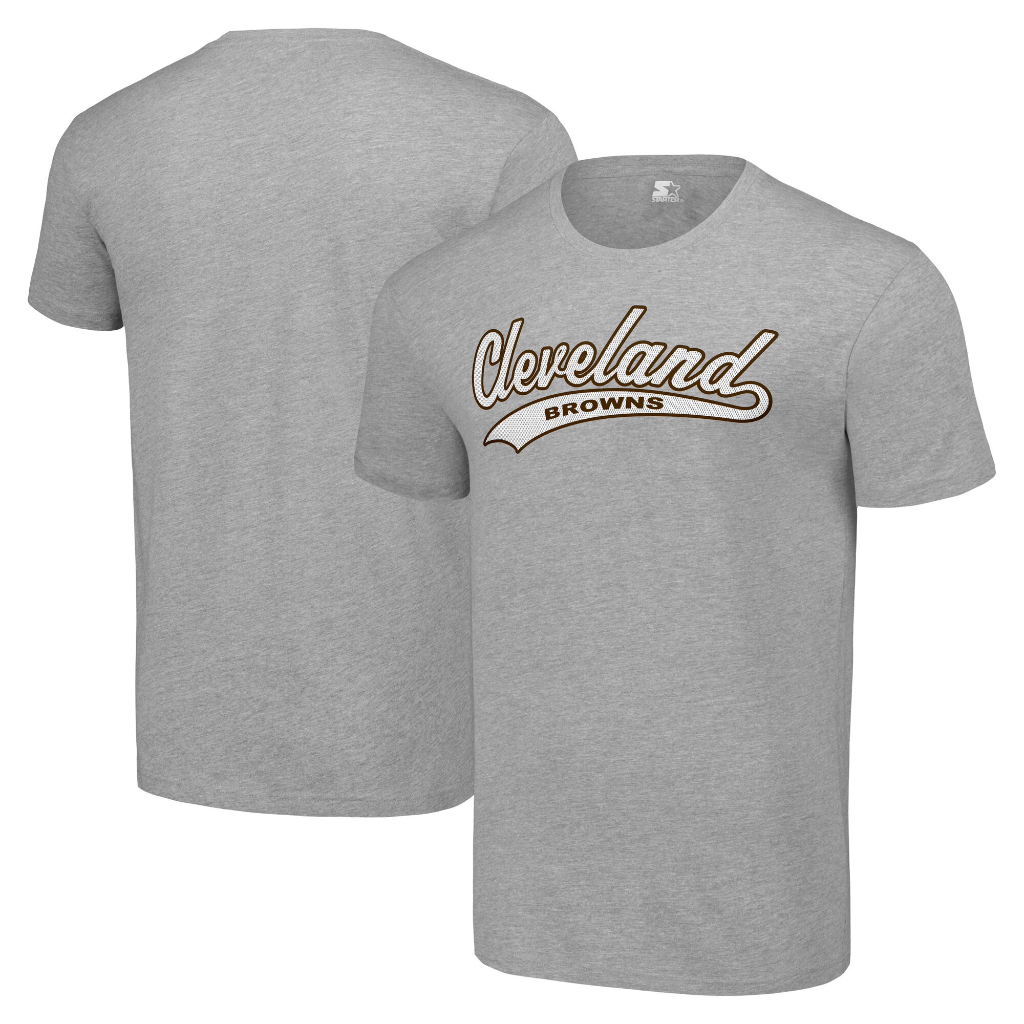Men's Starter Heather Gray Cleveland Browns City Tailsweep T-Shirt